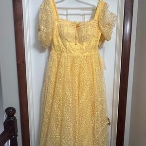 JessaKae Everbloom yellow Lace Dress
